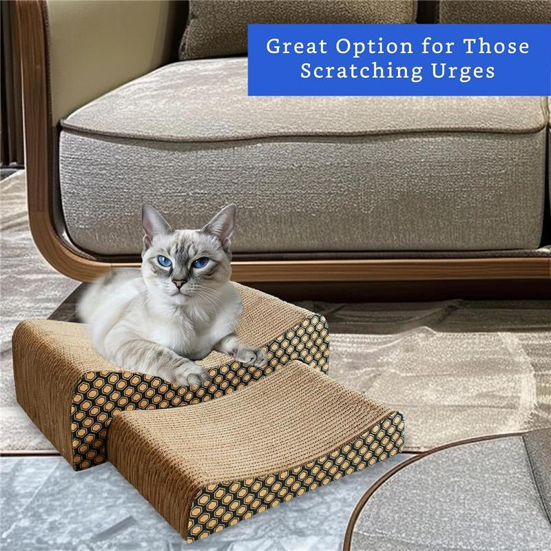 Ultimate 2-in-1 Cat Scratching Board Set - Protect Your Furniture & Keep Your Cat Happy!