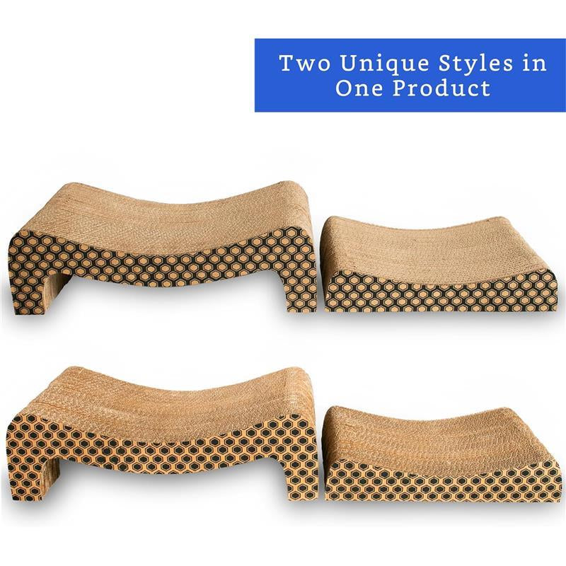 Ultimate 2-in-1 Cat Scratching Board Set - Protect Your Furniture & Keep Your Cat Happy!