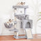 Deluxe Cat Tree Tower - Cozy Condo with Padded Bed, Hammocks & Sisal Scratching Posts for Indoor Cats