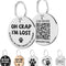Stainless Steel QR Code Pet ID Tags - Instant Location Alerts & Online Pet Profiles!