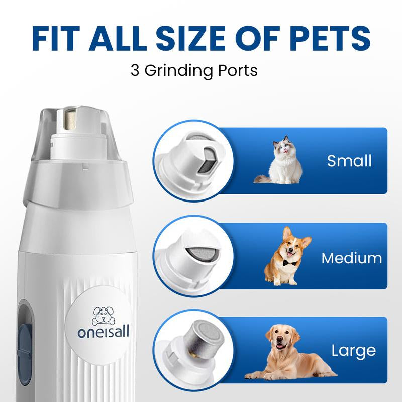 Oneisall 7-in-1 Ultra Silent Pet Grooming Kit & Vacuum - 1.5L Dog Vacuum Brush for Shedding and Grooming