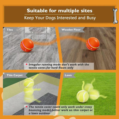 Interactive Remote-Controlled Bouncing Dog Ball Toy - USB Rechargeable Fun for All Dog Sizes!