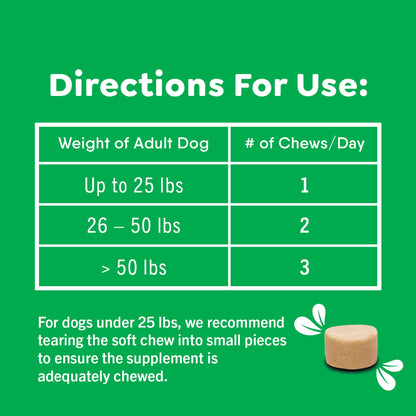 Calming Chicken Flavor Soft Chews for Dogs - 40 Count, 7.3 Oz Container