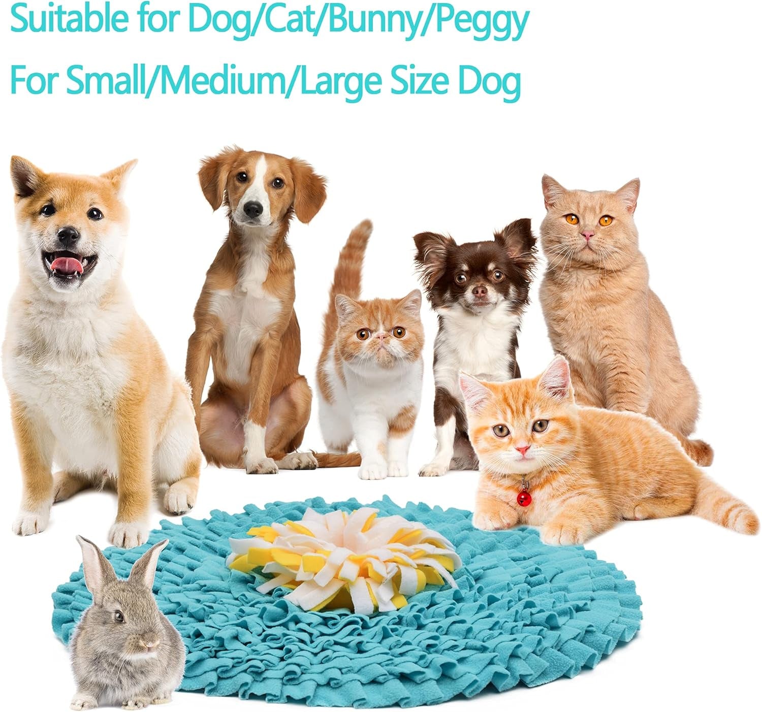 Interactive Snuffle Mat for Dogs & Cats - Durable, Washable Foraging Toy for All Sizes