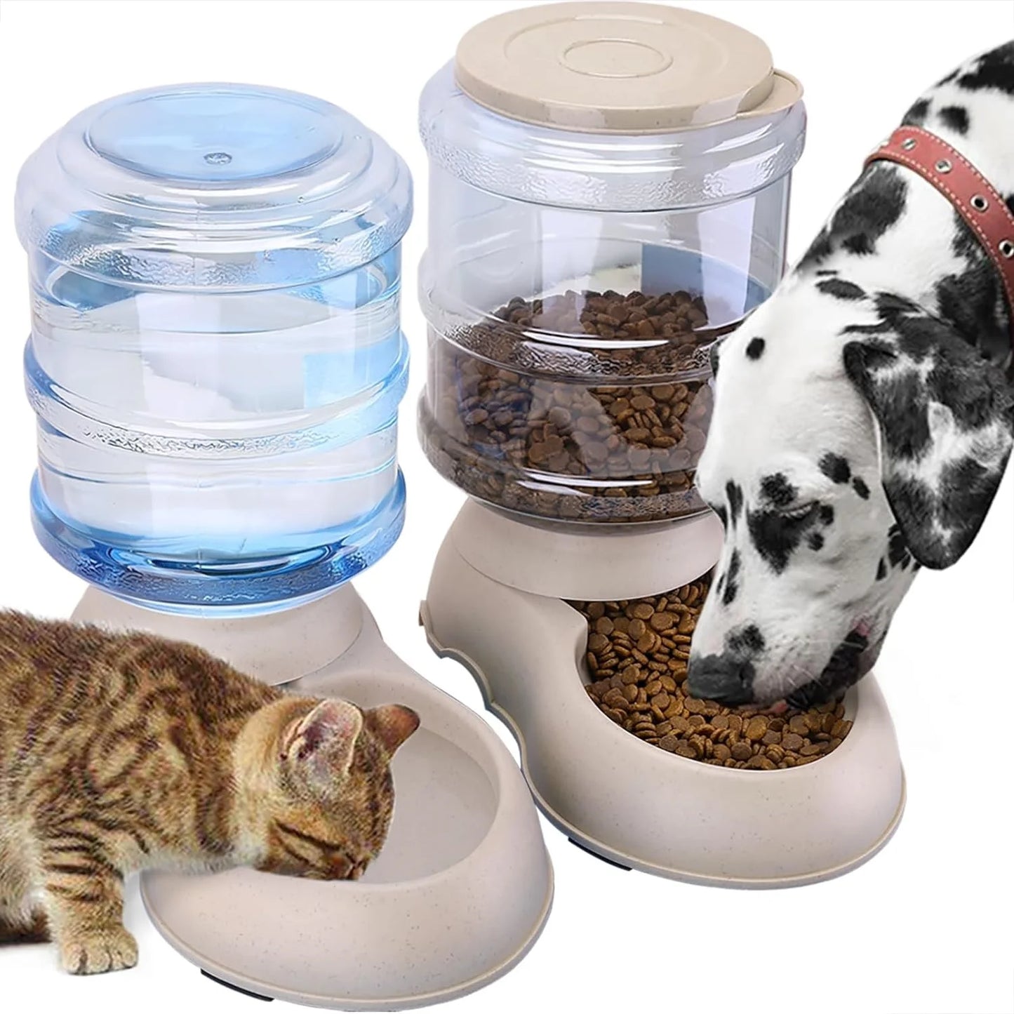 Automatic 3.75L Pet Feeder & Water Dispenser - Ideal for Cats, Dogs, and Puppies - Detachable Design for Easy Cleaning