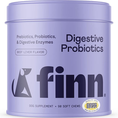 Ultimate Digestive Probiotics for Dogs - Vet-Recommended Soft Chews with Pumpkin & Prebiotics - 90 Count Made in the USA