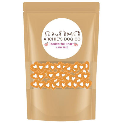 Cheddarful Heart Dog Treats - Irresistible Cheesy Goodness for Your Furry Friend!