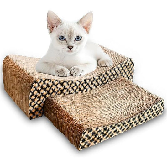 Ultimate 2-in-1 Cat Scratching Board Set - Protect Your Furniture & Keep Your Cat Happy!