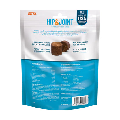 Hip & Joint Support for Dogs - 3 Pack Chicken Flavored Soft Chews, 60 Count, 7.4 Oz