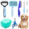 Ultimate Pet Grooming Kit: 8-Piece Set with Nail Clippers, Scissors, Shampoo Brush, Hair Removal Brush & Silicone Toothbrush for Dogs & Cats