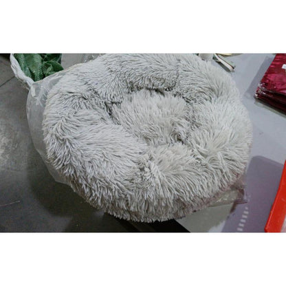 Cozy Round Plush Dog Bed for Small Dogs - Perfect Cat Litter Kennel & Puppy Nest Mat