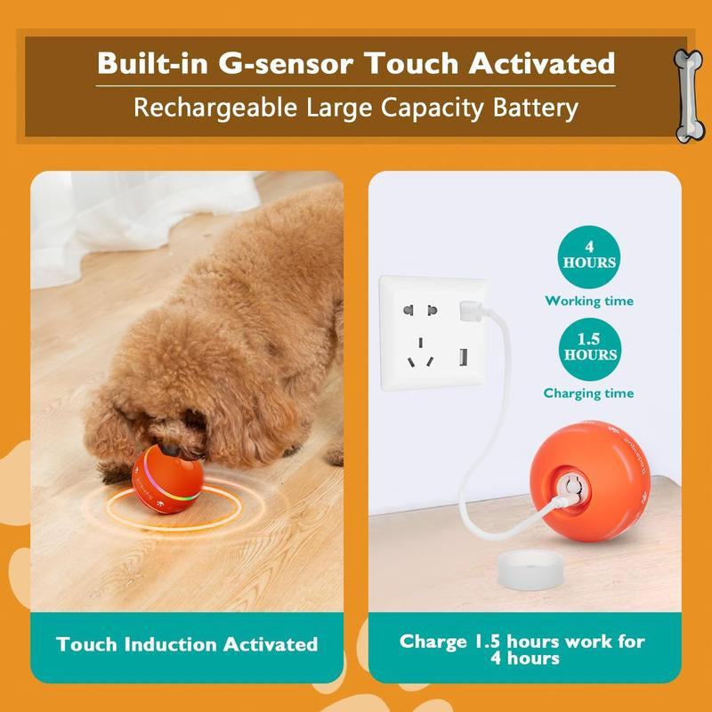 Interactive Remote-Controlled Bouncing Dog Ball Toy - USB Rechargeable Fun for All Dog Sizes!