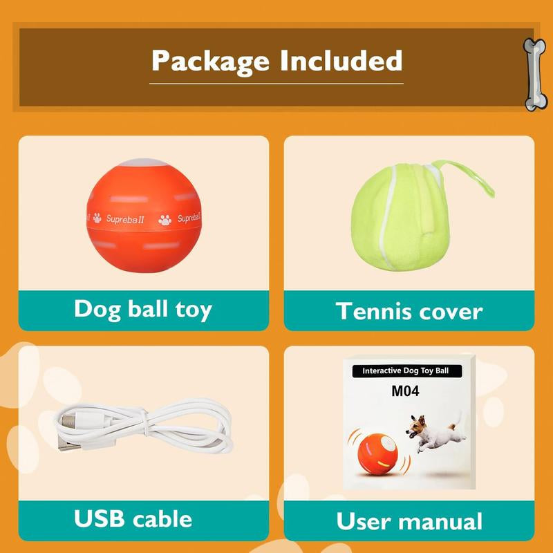 Interactive Remote-Controlled Bouncing Dog Ball Toy - USB Rechargeable Fun for All Dog Sizes!