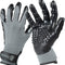 Award-Winning Pet Grooming Gloves - #1 Ranked Shedding & Bathing Solution for Cats, Dogs & Horses (Large, Grey)