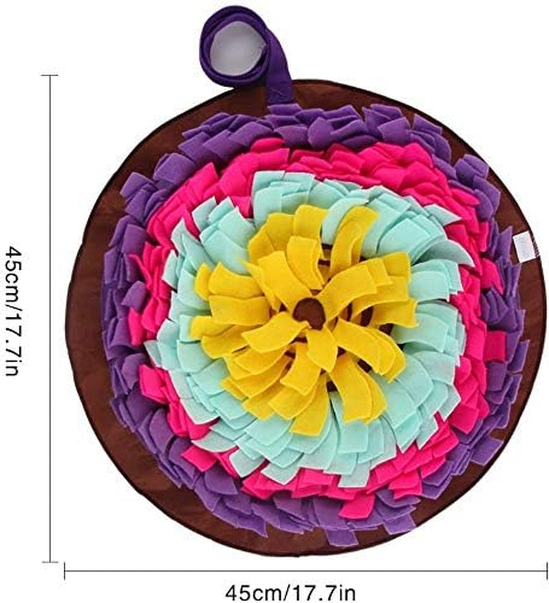 Interactive Snuffle Mat for Dogs - Puzzle Feeding Toy, Machine Washable, Perfect for Large & Small Pets (Purple)