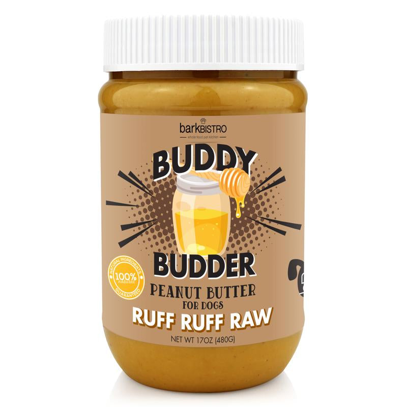 Ruff Ruff Raw Buddy Budder - All-Natural Dog Peanut Butter Treat for Happy Tails!