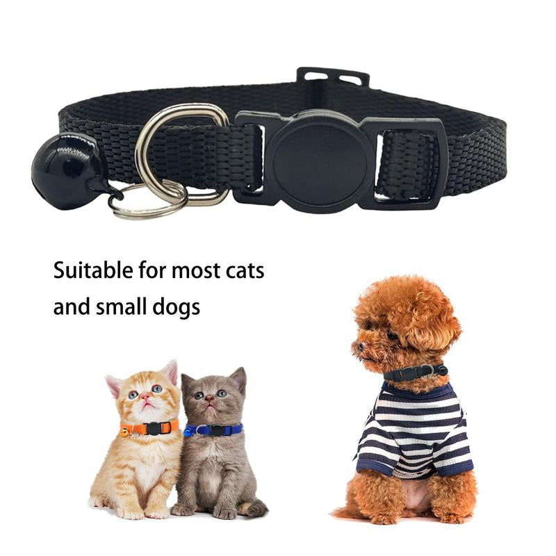 Vibrant Breakaway Pet Collar Set - 12 Colorful Nylon Collars with Safety Buckles for Puppies and Kittens