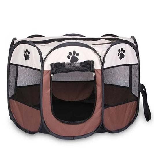 Ultimate Portable Foldable Pet Tent - Octagonal Outdoor Kennel for Dogs and Cats, Easy Setup & Large Space!